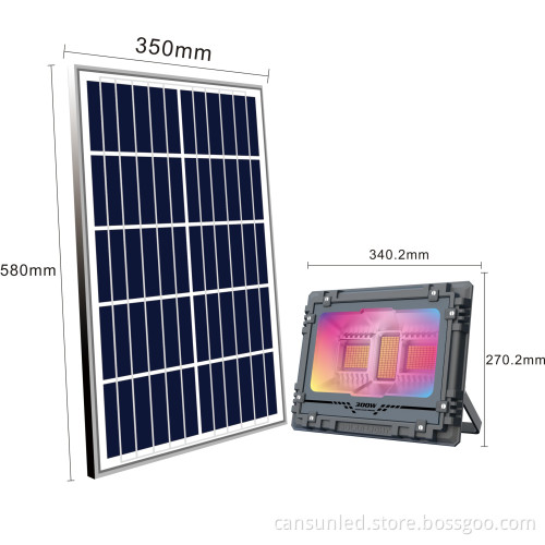High-Quality RGB IP66 LED Solar Flood Light - 500W Outdoor Spotlights
